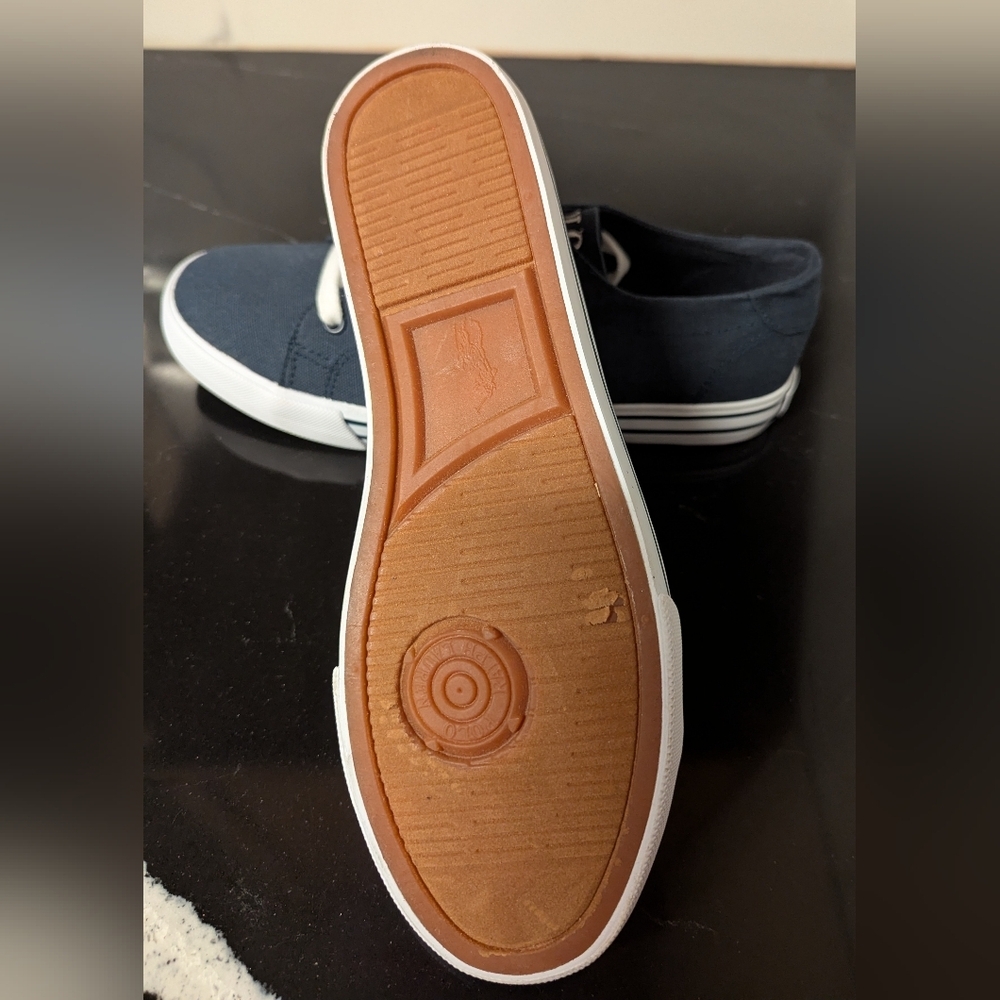 Polo Ralph Lauren Slater Canvas Low-Top Sneakers Junior Size 6.5 NWOT MSRP$69.95 - Picture 5 of 7